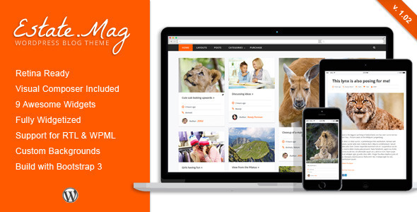 3 Great WordPress Themes for Bloggers image estate mag theme.jpg