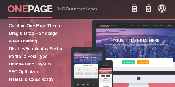 3 Great WordPress Themes for Bloggers image one page wordpress theme.png