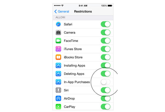 Apple has added in-app purchase parental controls to iOS