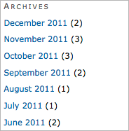 Blog archive by date - image