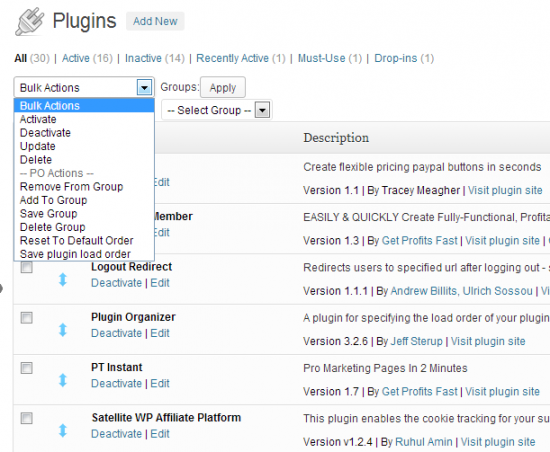 Manage Your WordPress Plugins Jquery And Loading Per Page With Plugin Organizer image plugin organizer plugin settings 1 550x452