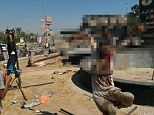 Savagery: A man is crucified in northern Syria by Islamic State militants