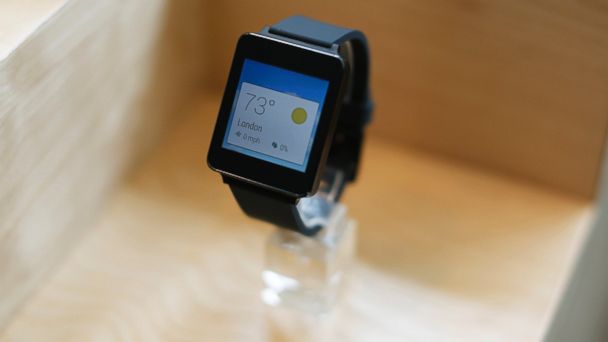 PHOTO: A LG G watch is seen on display during the Google I/O Developers Conference at Moscone Center on June 25, 2014 in San Francisco, Calif. 