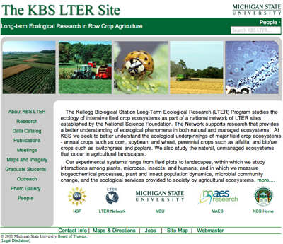 MSU KBS LTER - Before Redesign