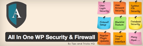 All In One WP Security  Firewall.