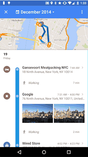 With â€œYour Timeline,â€ Google Maps will let you look back on specific days to see where you were. 