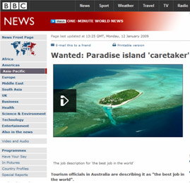 Wanted Paradise Island Caretaker