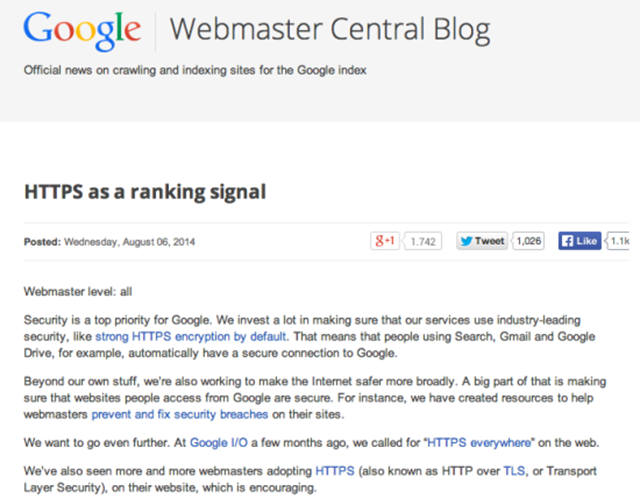 https ranking signal