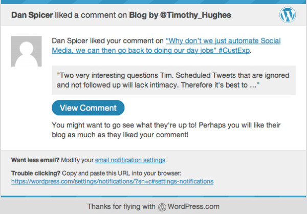 Why I Like the Like Facilities in WordPress image Notification of liked comment.jpg 600x418