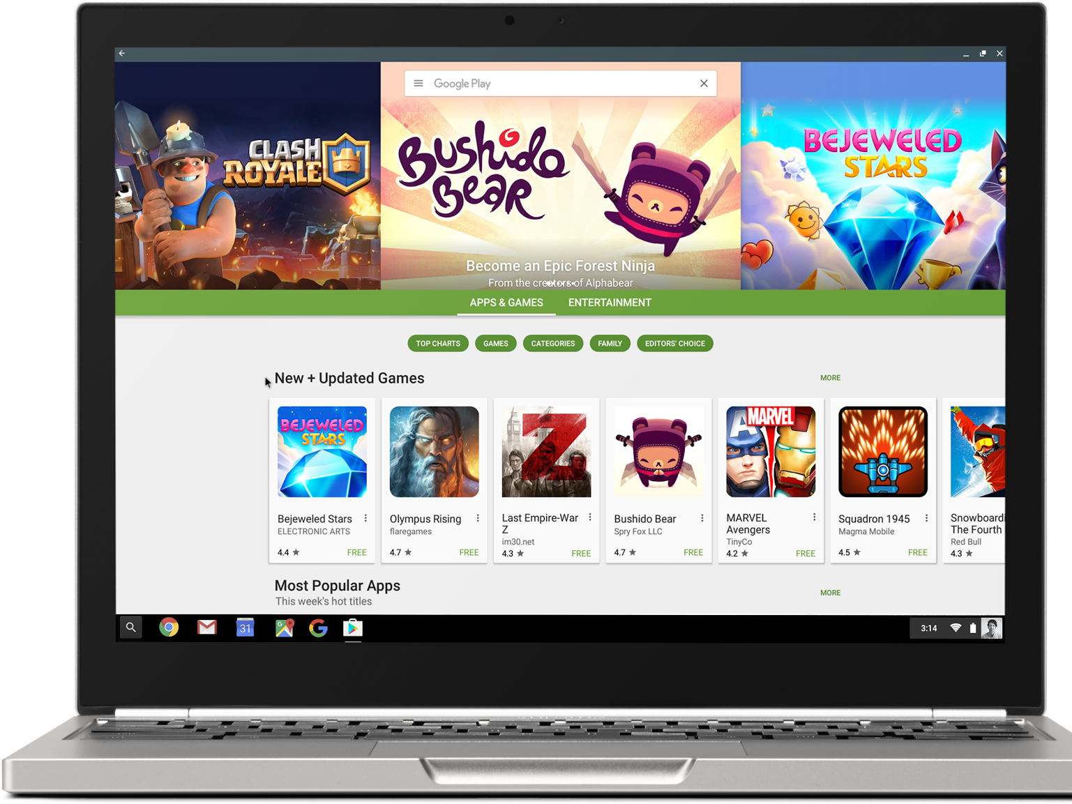 google chromebook play store android apps