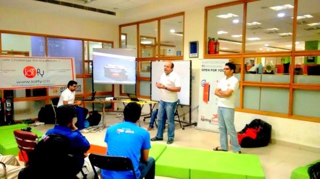 IoTfy co-founders Arpit Chhabra , Shivam Dikshit, and Sushant Saxena.