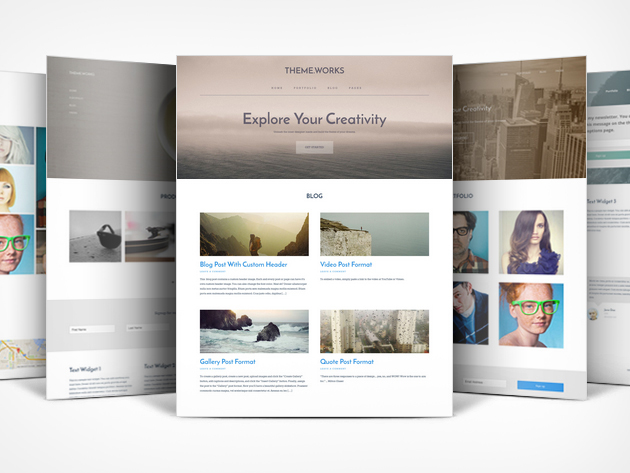 explore your creativity 95% off a lifetime subscription to Theme.Works WordPress Builder