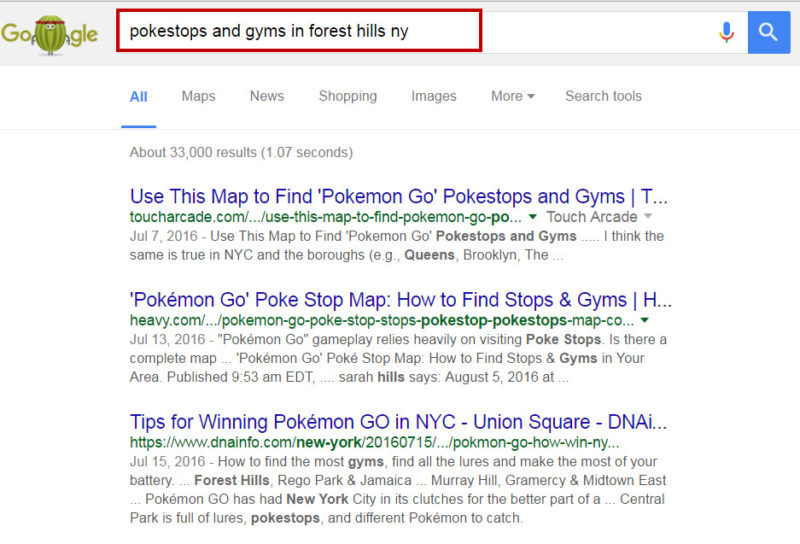 Pokemon Go Local Search Marketing
