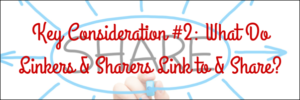 What do linkers  sharers link to  share?