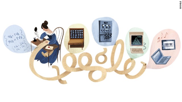 December 10, 2012: The 197th birthday of Ada Lovelace, a mathematician who is thought to be the first computer programmer.