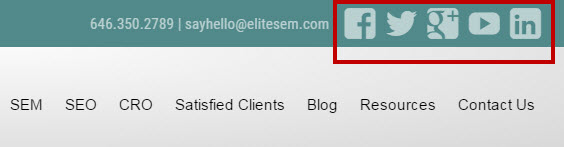 Onsite Social Profile Linking Elite SEM